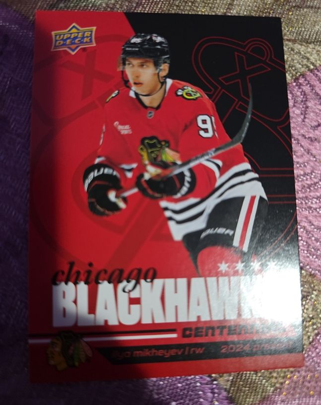 2025-26 Upper Deck Chicago Blackhawks Centennial Kirill Maksimov — front