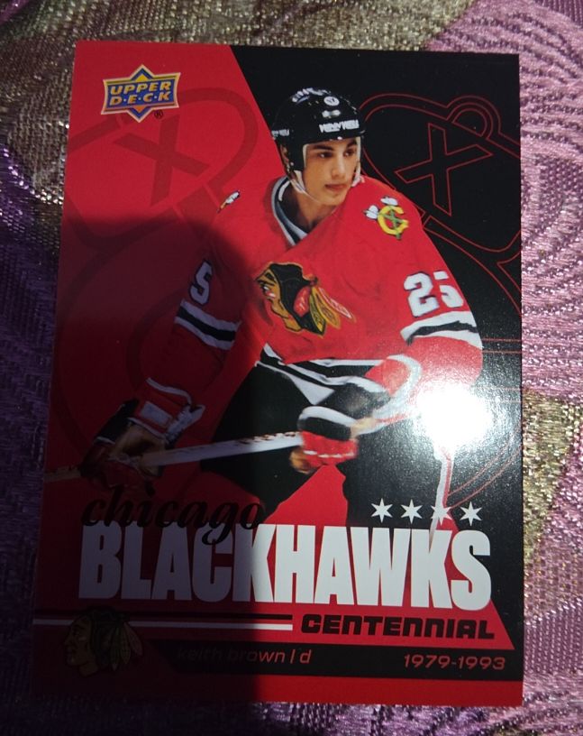 2025-26 Upper Deck Chicago Blackhawks Centennial #25 Keith Brown — front