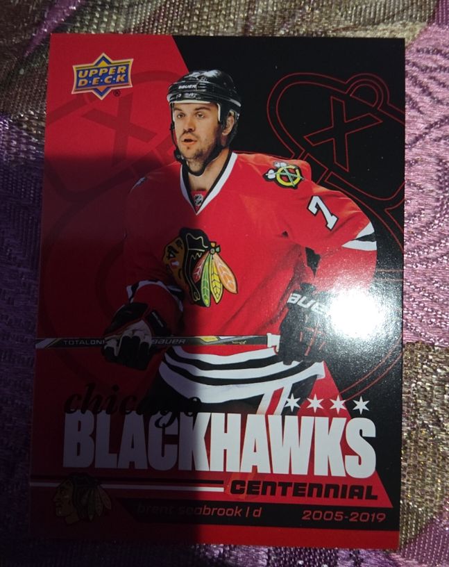 2025 Upper Deck Chicago Blackhawks Centennial #12 Brent Seabrook — front