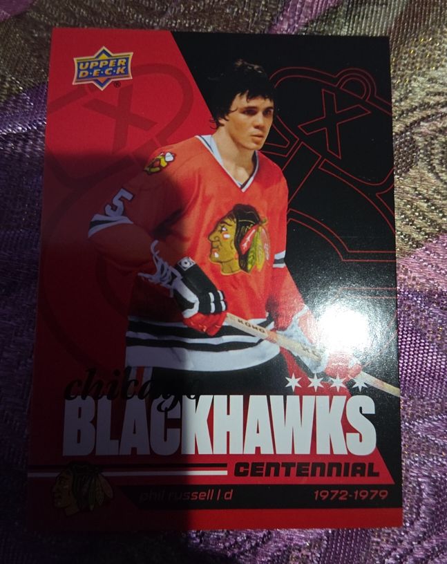 2025-26 Upper Deck Chicago Blackhawks Centennial #d Phil Russell — front
