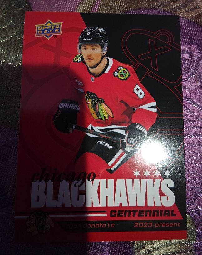 2025-26 Upper Deck Chicago Blackhawks Centennial #32 Ryan Donato — front
