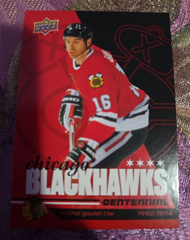 2025-26 Upper Deck Chicago Blackhawks Centennial #82 Michel Goulet — front