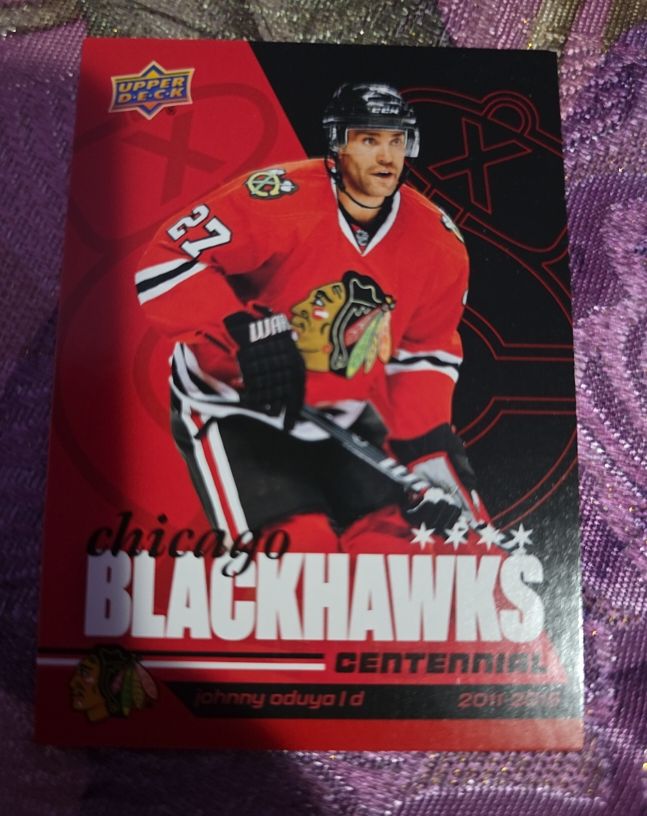 2025-26 Upper Deck Chicago Blackhawks Centennial #88 Johnny Oduya — front