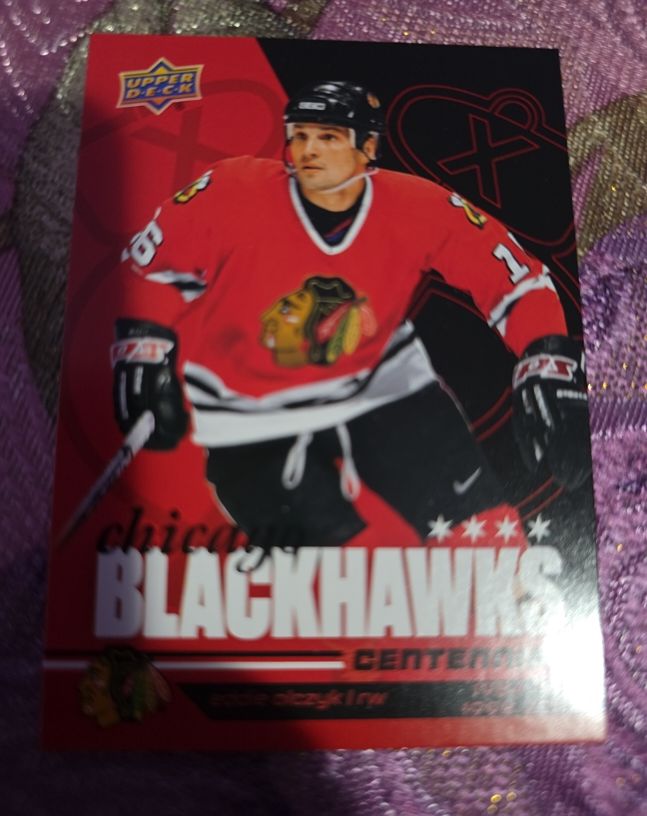2025-26 Upper Deck Chicago Blackhawks Centennial Eddie Olczyk — front