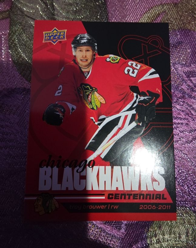 2025 Upper Deck Chicago Blackhawks Centennial #22 Troy Brouwer — front