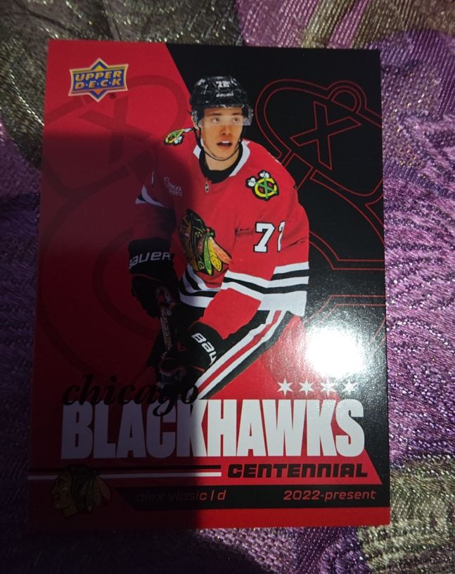 2025 Upper Deck Chicago Blackhawks Centennial #71 Jason Dickinson — front