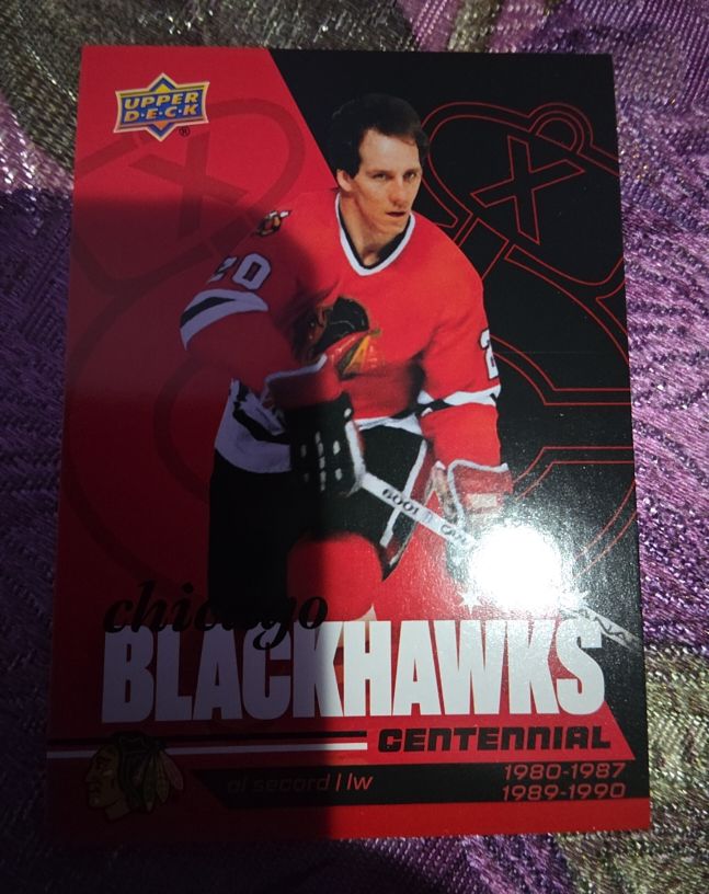 2025-26 Upper Deck Chicago Blackhawks Centennial #17 Al Secord — front