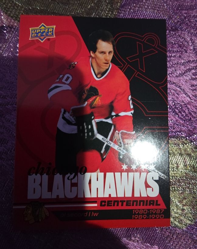 2025-26 Upper Deck Chicago Blackhawks Centennial #17 Al Secord — front