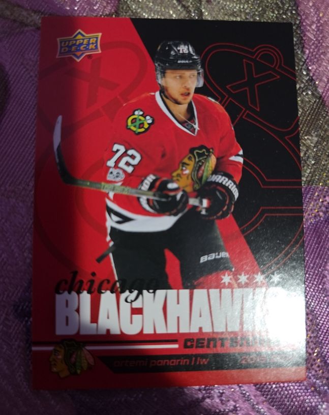 2025 Upper Deck Chicago Blackhawks Centennial #72 Artemi Panarin — front