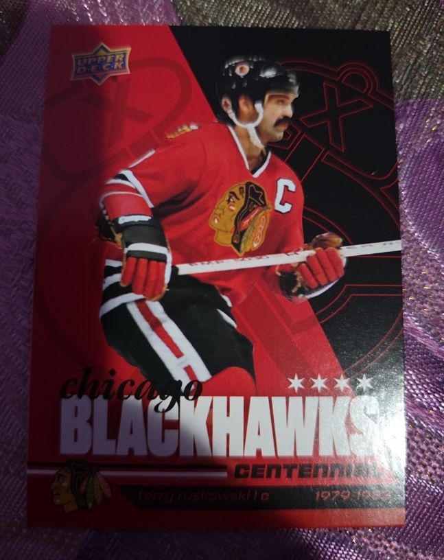 2025-26 Upper Deck Chicago Blackhawks Centennial Terry Ruskowski — front