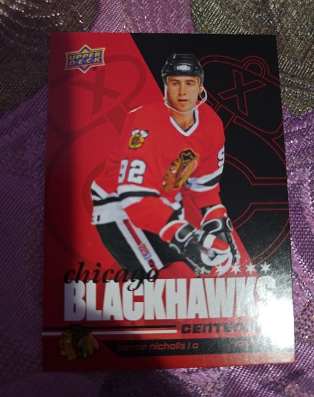 2025 Upper Deck Chicago Blackhawks Centennial #92 Bernie Nicholls — front