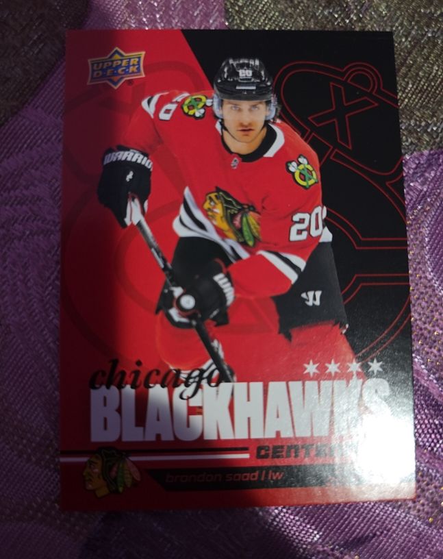 2025-26 Upper Deck Chicago Blackhawks Centennial #90 Brandon Saad — front