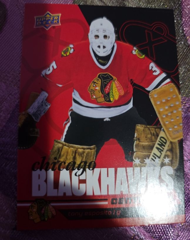 2025-26 Upper Deck Chicago Blackhawks Centennial #18 Tony Esposito — front