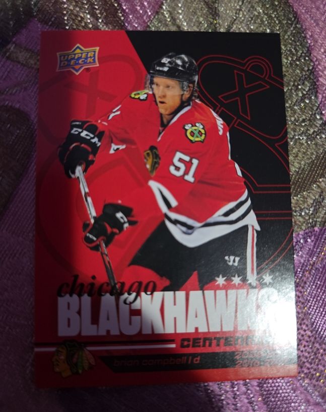 2025-26 Upper Deck Chicago Blackhawks Centennial #6 Brian Campbell — front
