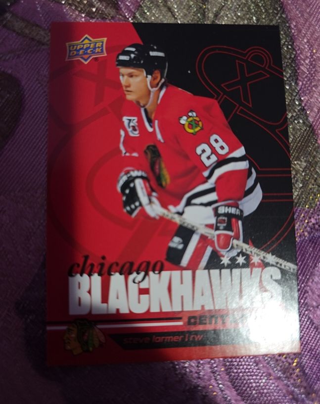 2025-26 Upper Deck Chicago Blackhawks Centennial #28 Steve Larmer — front