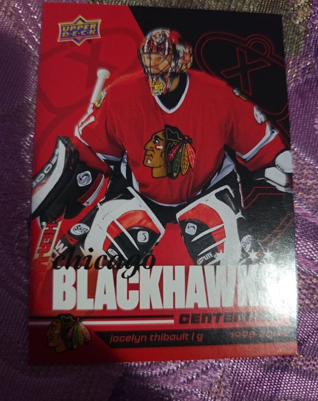 2025 Upper Deck Chicago Blackhawks Centennial Jocelyn Thibault — front
