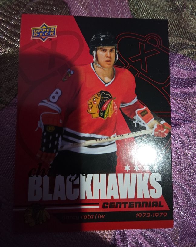 2025 Upper Deck Chicago Blackhawks Centennial Darcy Rota — front