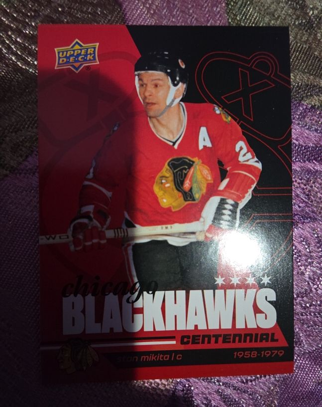 2025-26 Upper Deck Chicago Blackhawks Centennial #19 Stan Mikita — front
