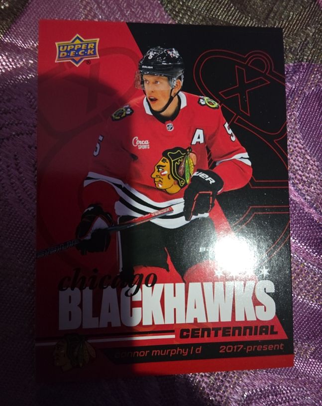 2025-26 Upper Deck Chicago Blackhawks Centennial #54 Connor Murphy — front