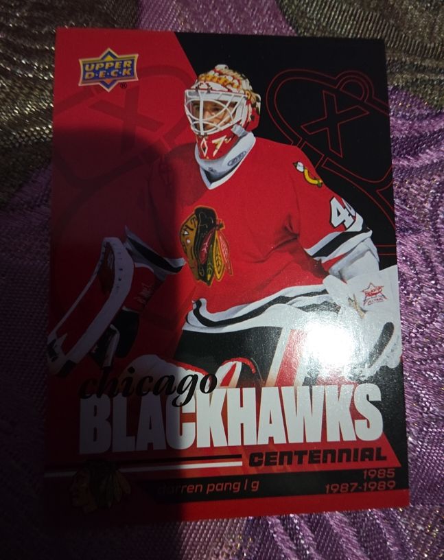 2025-26 Upper Deck Chicago Blackhawks Centennial #1 Darren Pang — front