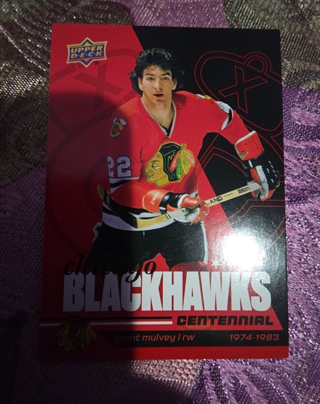 2025-26 Upper Deck Chicago Blackhawks Centennial #62 Grant Mulvey — front