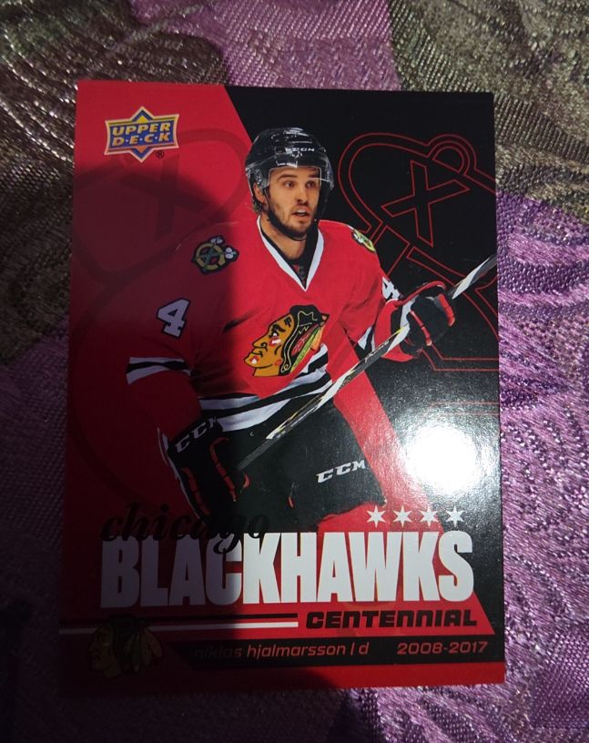 2025-26 Upper Deck Chicago Blackhawks Centennial #9 Niklas Hjalmarsson — front