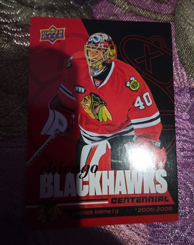 2025-26 Upper Deck Chicago Blackhawks Centennial #40 Patrick Lalime — front
