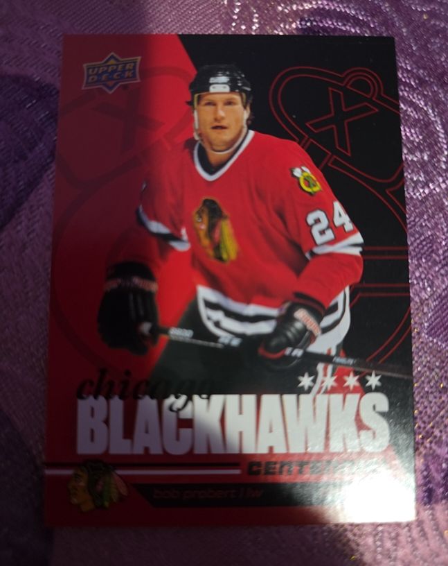 2025 Upper Deck Chicago Blackhawks Centennial #24 Bob Probert — front