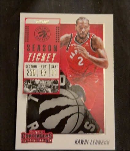 2018-19 Panini Contenders Season Ticket #97 Kawhi Leonard — front