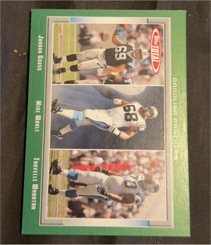 2006 Topps Total #205 Jordan Gross / Mike Wahle / Travelle Wharton — front