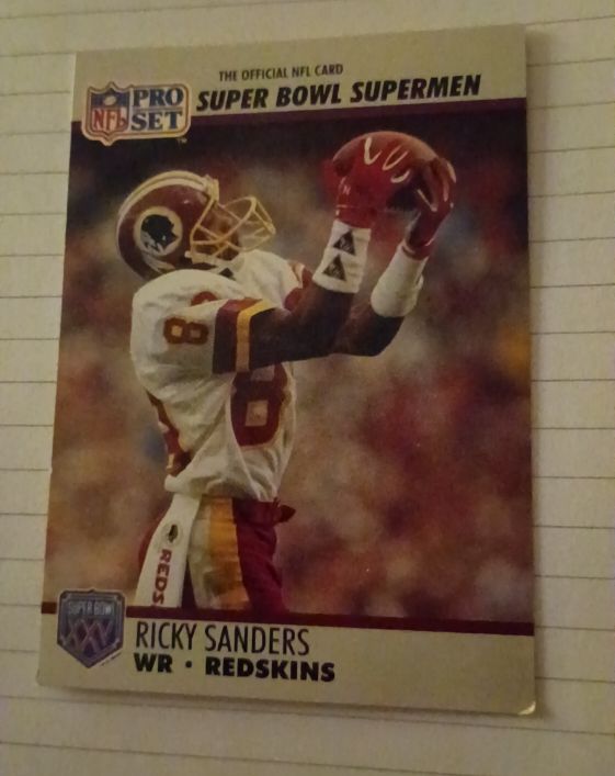 1990 Pro Set Super Bowl XXV #49 Ricky Sanders — front
