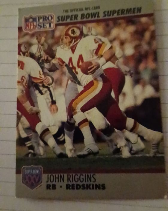1990 Pro Set #42 John Riggins Washington Redskins Super Bowl Supermen — front
