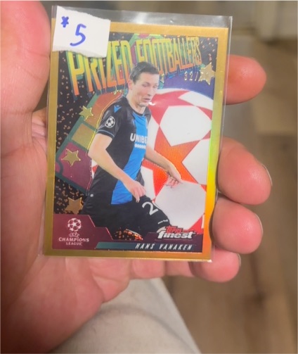 2019-20 Topps Finest UEFA Champions League Prized Footballers #PF-HV Hans Vanaken — front