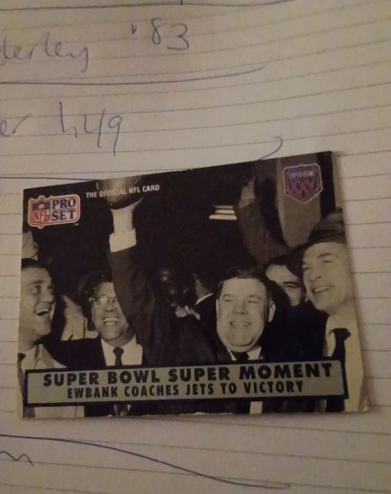1990 Pro Set #138 Weeb Ewbank Super Bowl Super Moment — front