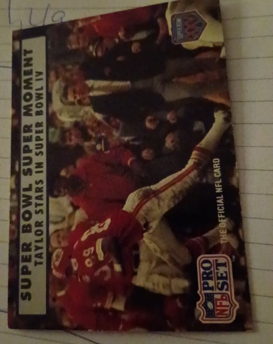 1990 Pro Set Super Bowl #139 Otis Taylor Stars in Super Bowl IV — front