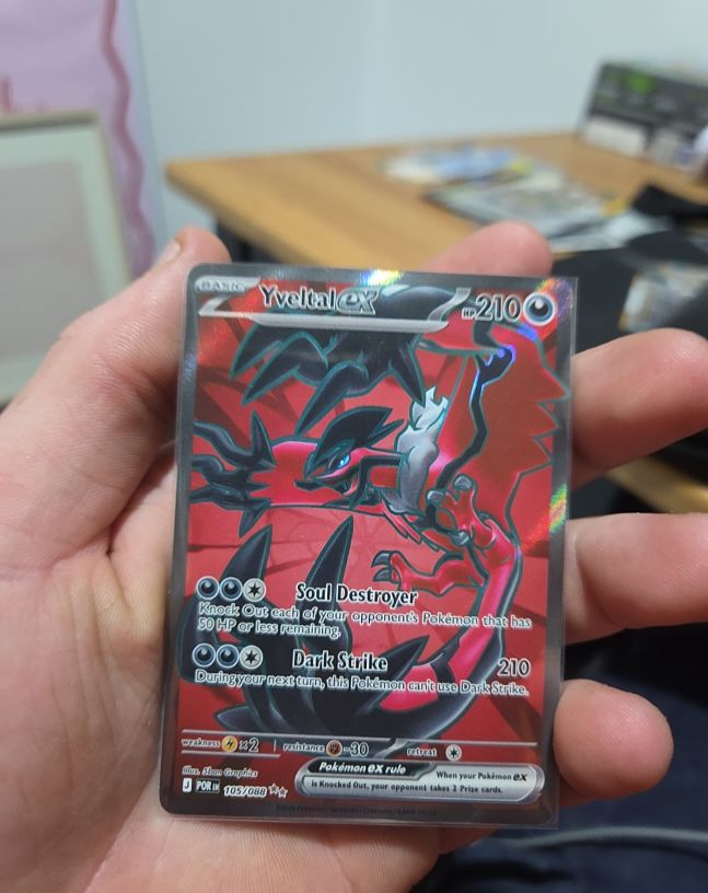 Pokémon XY #105 Yveltal EX — front