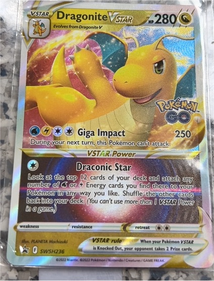 2022 Pokémon Sword & Shield Promo #SWSH236 Dragonite VSTAR — front