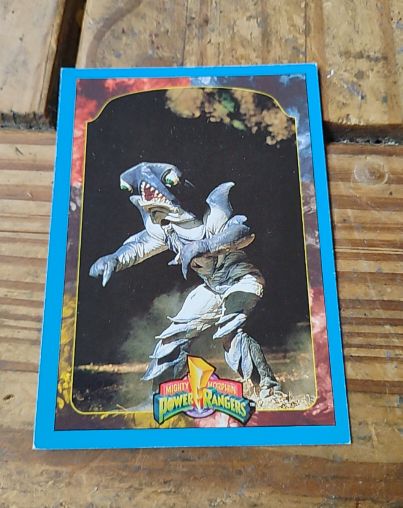 1994 Mighty Morphin Power Rangers Series 2 #136 Slippery Shark — front