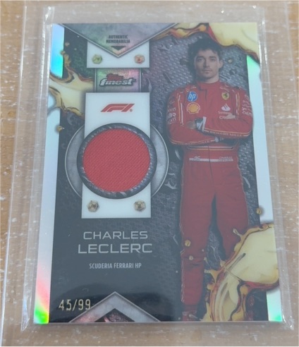 2024 Topps Finest Formula 1 Charles Leclerc Relic #F1R-LEC — front