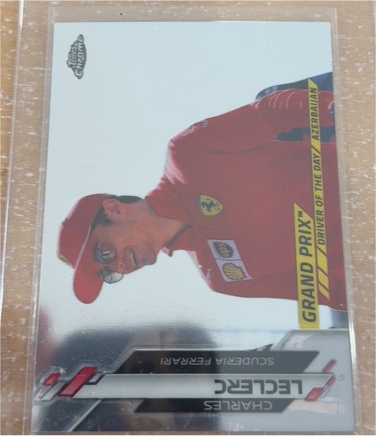 2020 Topps Chrome Formula 1 #155 Charles Leclerc Driver of the Day — front