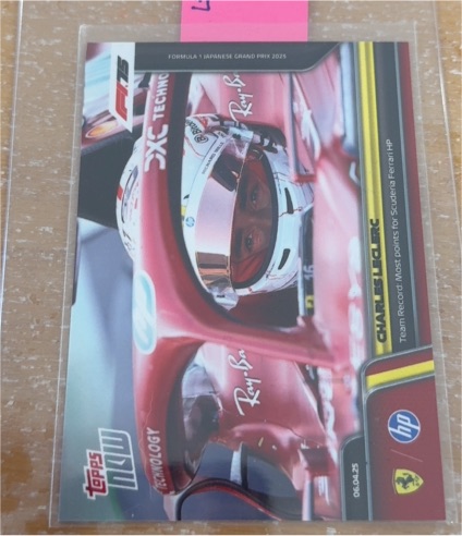 2025 Topps Now Formula 1 #004 Charles Leclerc Scuderia Ferrari HP — front