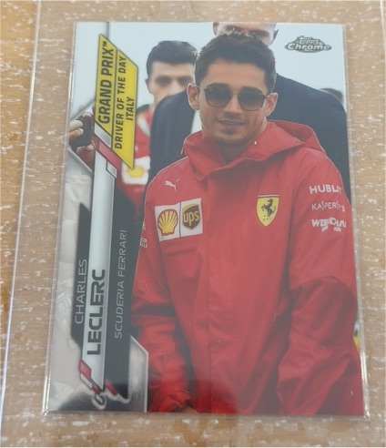 2020 Topps Chrome Formula 1 #167 Charles Leclerc Grand Prix Driver of the Day Italy — front