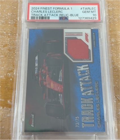 2024 Topps Finest Formula 1 #TARLEC Charles Leclerc Track Attack Relic Blue — front
