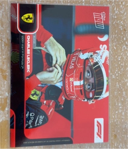 2022 Topps Now Formula 1 #75 Charles Leclerc — front