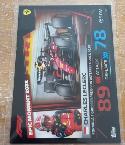 2022 Topps Turbo Attax F1 #159 Charles Leclerc — front