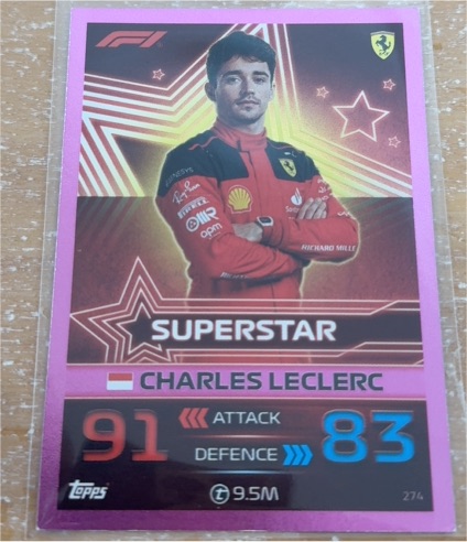 2022 Topps Turbo Attax Formula 1 #304 Charles Leclerc Superstar — front