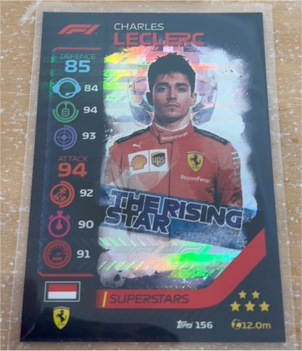 2020 Topps Turbo Attax Formula 1 #156 Charles Leclerc The Rising Star — front