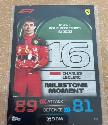 2023 Topps Turbo Attax Formula 1 #172 Charles Leclerc Milestone Moment — front