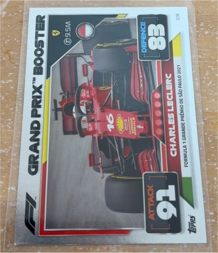 2022 Topps Turbo Attax #328 Charles Leclerc — front