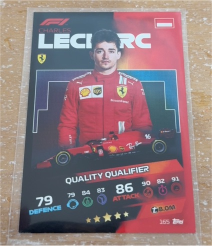 2021 Topps Turbo Attax #165 Charles Leclerc — front